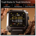 Ambrane 1.85" Uni Pair BT Calling Smartwatch, Rugged & Sporty Metal Body, 10 Days Battery, 500 NITS, 100+ Sports Mode with IP68, Sp02 Tracking, 100+ Watch Faces (Stud, Black)